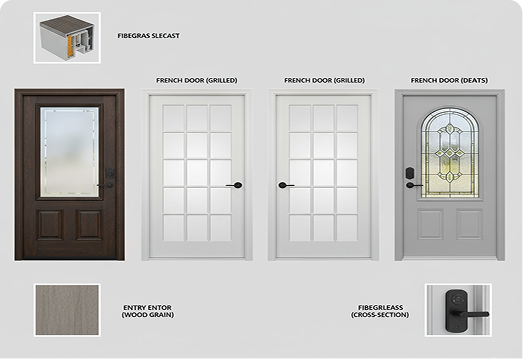 Fiberglass entry doors